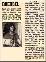 Editorial on Boebbel (Joepie  - 1978)